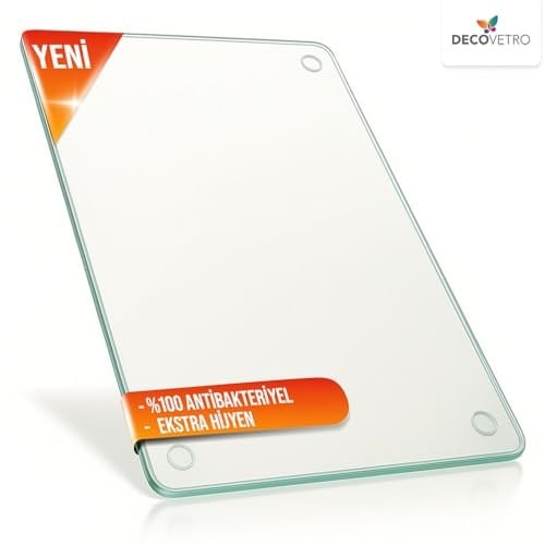 Decovetro Cam Kesme Tahtası Ve Sunum Tablası Natural Saydam 30 X 40 Cm