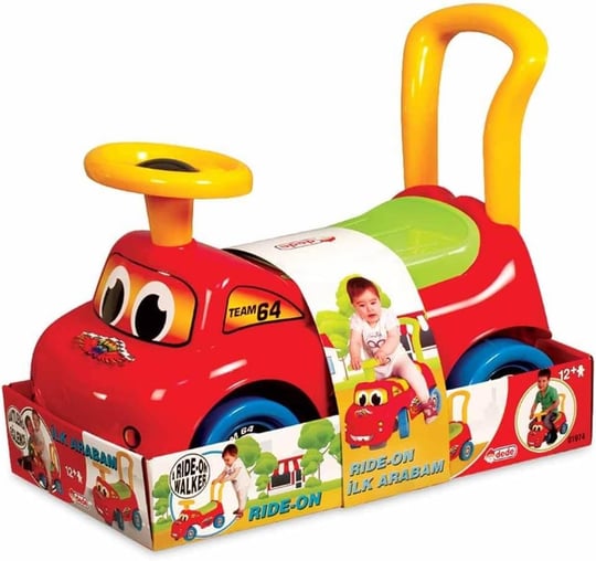 Dede - Team 64 Ride-On İlk Arabam, +1 Yaş için, Plastik, 50 x 26 x 42 cm