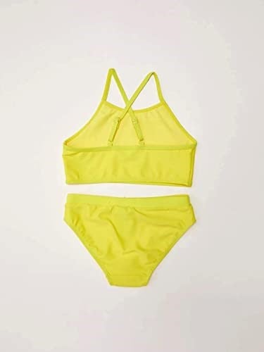 DEEP BEACH Baskılı kız çocuk bikini takım SARI 4-5 Yaş