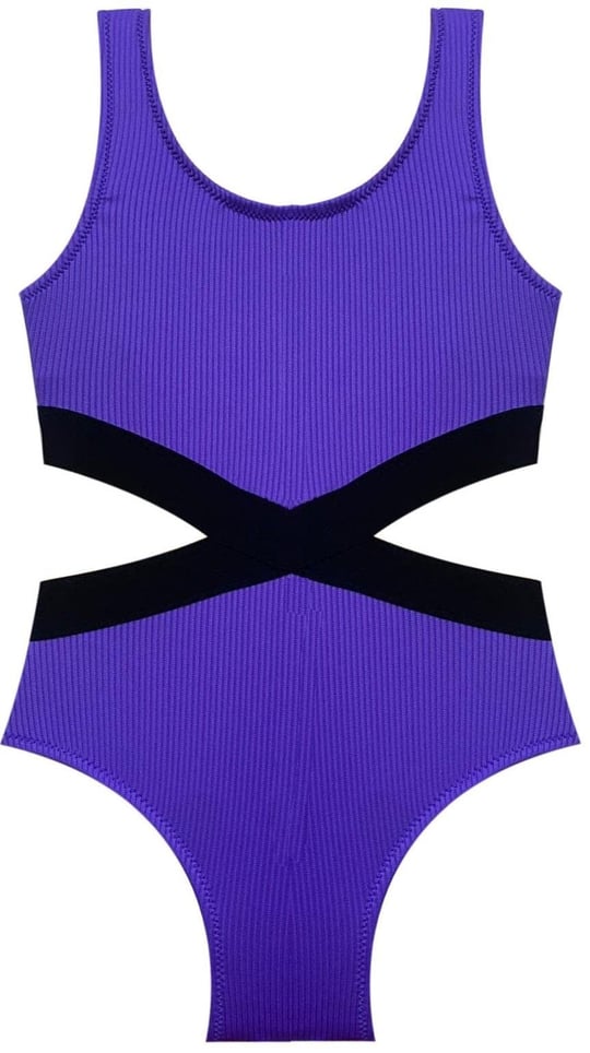 DEEP BEACH Kız çocuk mayokini DB200568CM MOR 6-7 Yaş