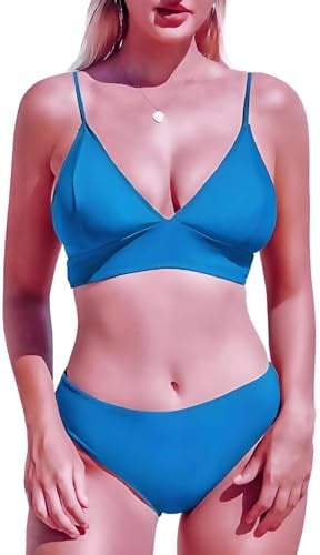 DEEP BEACH MAVİ KAPLI BİKİNİ TAKIM DB200051BT MAVİ 38