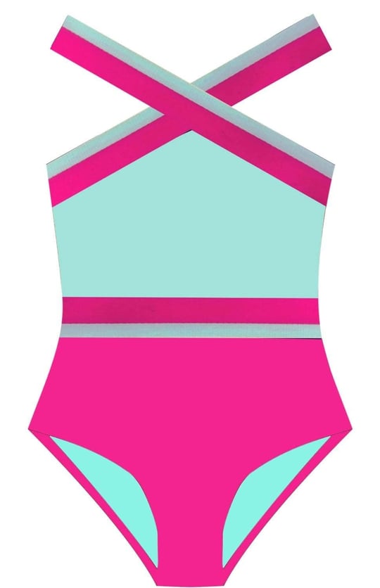 DEEP BEACH MINT-FUŞYA KIZ ÇOCUK MAYO DB200703CM MINT 9-10 Yaş