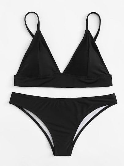 DEEP BEACH SİYAH KAPLI BİKİNİ TAKIM DB200051BT SİYAH 34