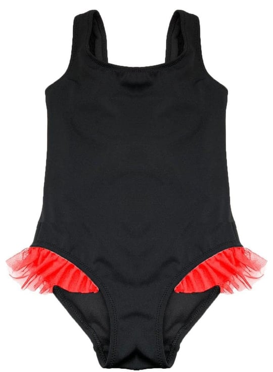 DEEP BEACH SİYAH KIRMIZI FIRFIR DETAYLI KIZ ÇOCUK MAYO DB200618CM SİYAH-KIRMIZI 7-8 Yaş