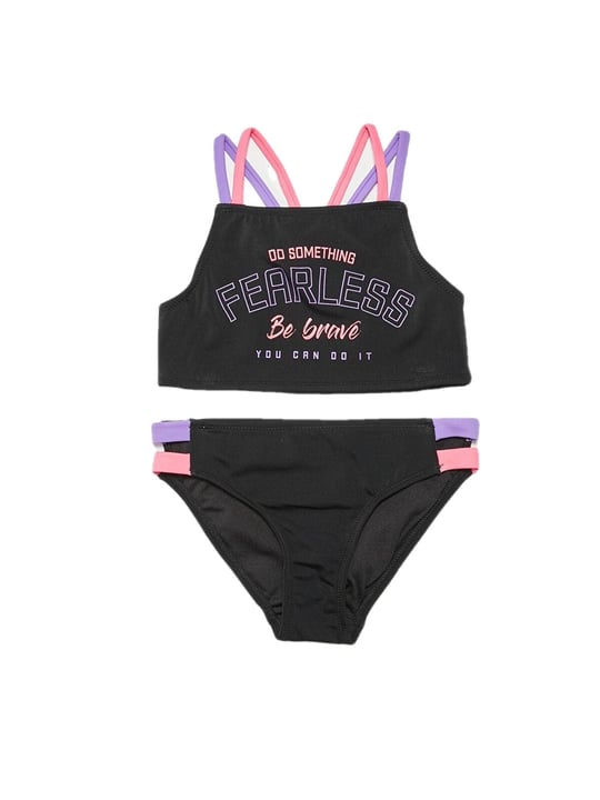 DEEP BEACH Siyah Kız çocuk bikini takım DB200715BT SİYAH 11-12 Yaş