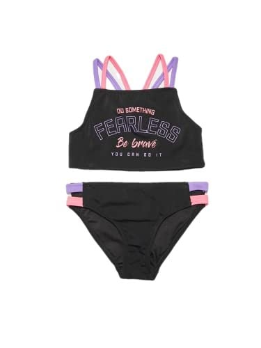 DEEP BEACH Siyah Kız çocuk bikini takım DB200715BT SİYAH 11-12 Yaş