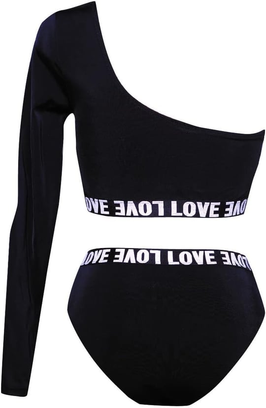 DEEP BEACH TEK KOLLU BIKINI TAKIM DB200512BT SİYAH 40