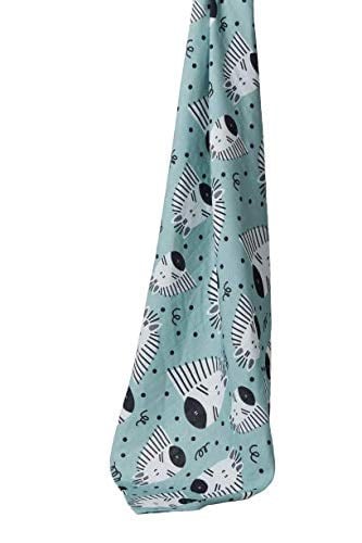 DEEPERLOVE Blue Zebra Muslin Çok Amaçlı Örtü