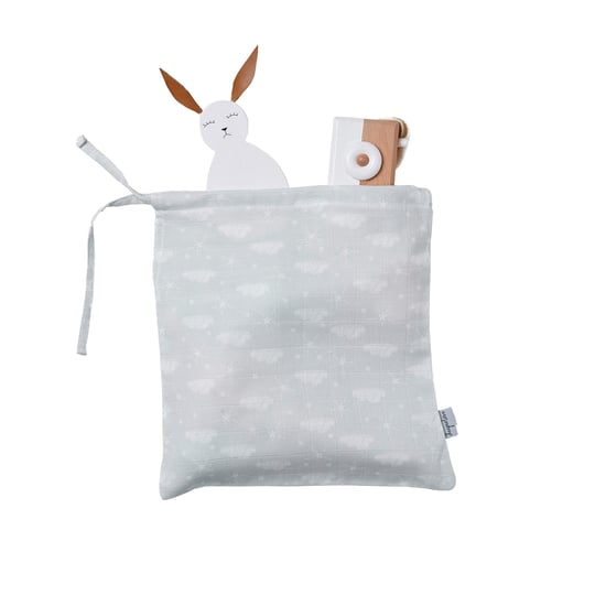 Deeperlove Muslin Grey Cloud Kıyafet Kesesi