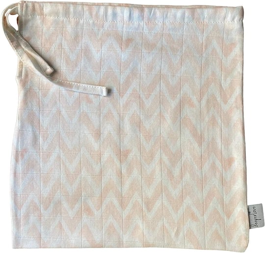 Deeperlove Muslin Pink ZigZag Kıyafet Kesesi