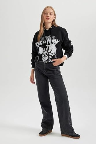 DeFacto B3005AX Kapüşonlu Sweatshirt Kadın