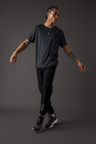 DeFacto DeFactoFit Slim Fit Çift Cepli Dokuma Sporcu Jogger Siyah L