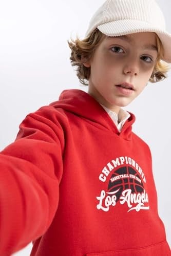 DeFacto Erkek Çocuk Regular Fit Kapüşonlu Sweatshirt