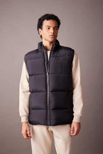 DeFacto Erkek Slim Fit Dik Yaka Yelek Yelek