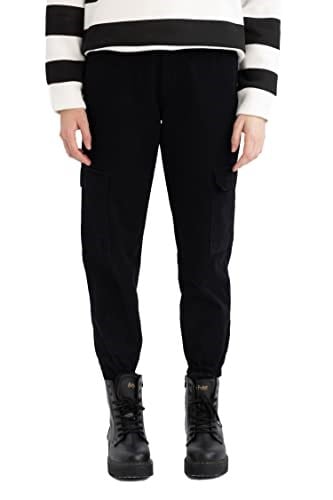 DeFacto Kadın Coool Kargo Jogger Gabardin Normal Bel Pantolon