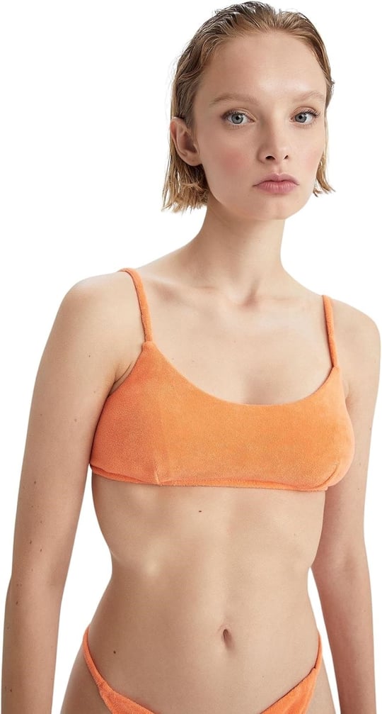 DeFacto Kadın Fall in Love Regular Fit Havlu Kumaş Bikini Üstü