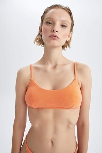 DeFacto Kadın Fall in Love Regular Fit Havlu Kumaş Bikini Üstü