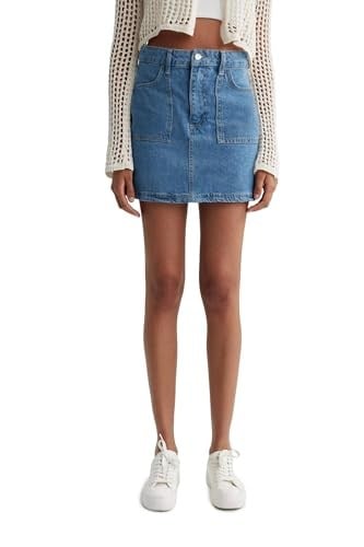 DeFacto Kadın Kargo Fit Jean Mini %100 Pamuk Etek