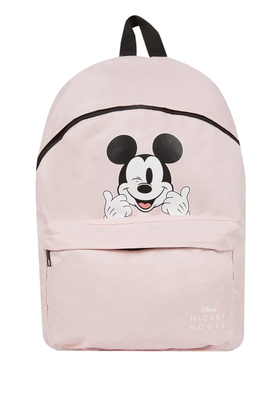 DeFacto Kadın Unisex Disney Mickey & Minnie Okul Sırt Çantası, Pembe, Tek Beden