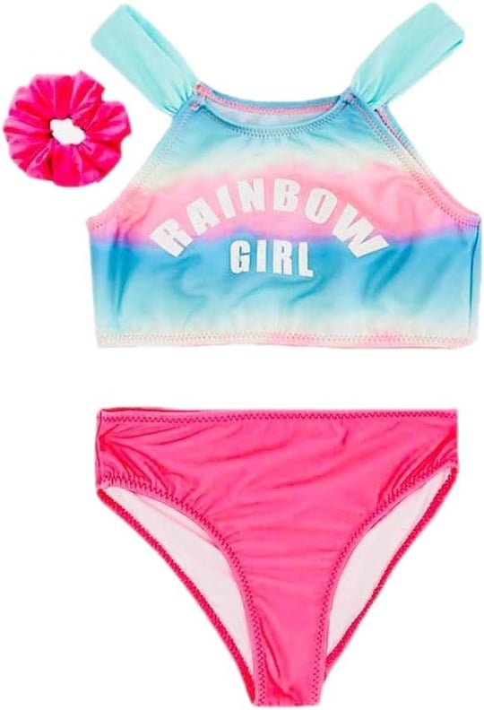 Degrade baskılı kız çocuk bikini takım DEGRADE 5-6 Yaş