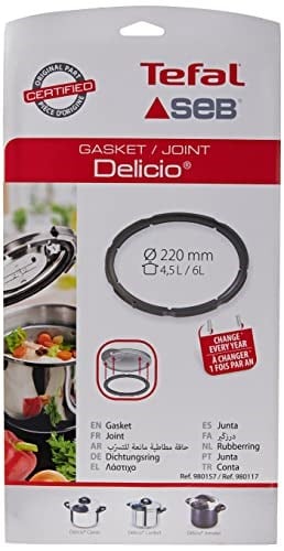 Delicio paslanmaz çelik düdüklü tencere için conta 4,5l-6l-7,5l çap 220mm - 980157