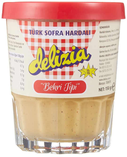 Delizia Hardal Bekri Tipi, Türk Sofra Hardalı, 150 Gr