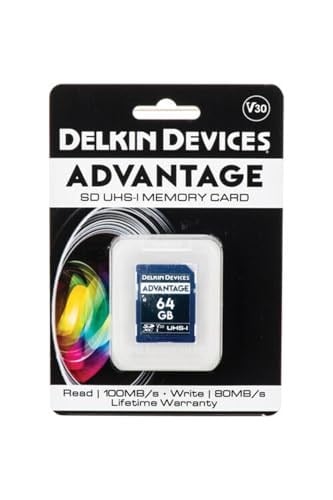 Delkin Devices Cihazlar 64GB Advantage SDXC UHS-I (V30) Hafıza Kartı (DDSDW63364GB) - Seçenekler: 64GB, 128GB