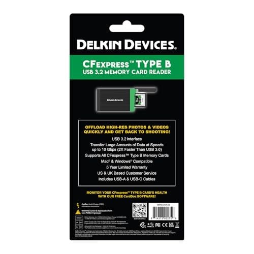 Delkin Devices USB Bellek Kartı Okuyucu CFExpress Tip B (DDREADER-54)