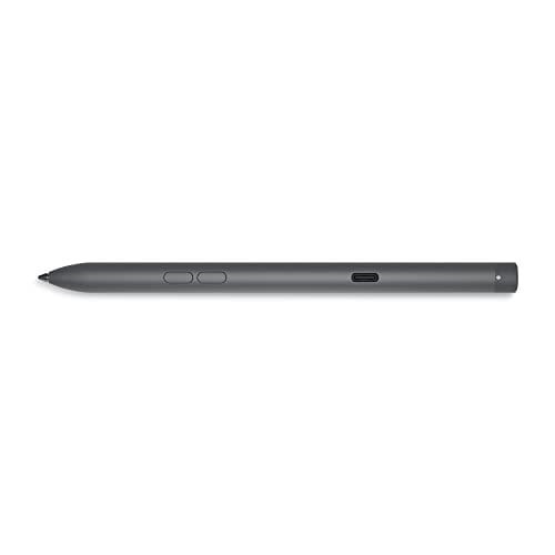 Dell Premier Şarj Edilebilir Aktif Kalem - PN7522W, 3-Düğmeler, LED göstergesi, Koni Şeklinde Uç, Kablosuz - Bluetooth 5.1 - Siyah