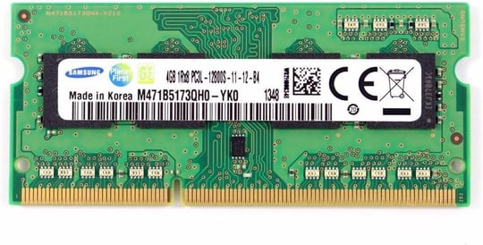 Dell Samsung Dizüstü Bilgisayar Belleği 4GB 1Rx8PC3L-12800S-11-13-B4 M471B5173QH0-YK0