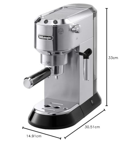 DeLonghi EC 680.R Dedica Espresso Makinesi (1350 Watt, 15 bar) Kırmızı EC.680.M