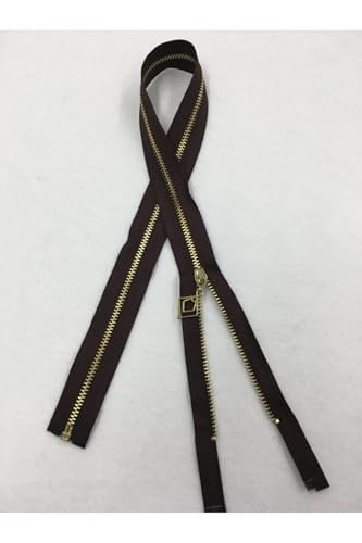 Demir Diş Mont Hırka Yelek Fermuarı 70 Cm Kahve, mk70