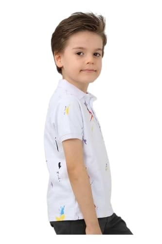 DEMOİSELLE ERKEK ÇOCUK POLO YAKA T-SHİRT BEYAZ 11-12 Yaş