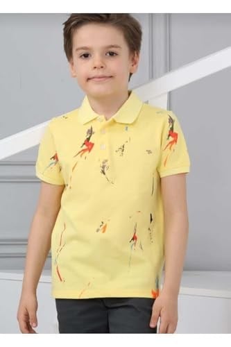 DEMOİSELLE ERKEK ÇOCUK POLO YAKA T-SHİRT SARI 9-10 Yaş