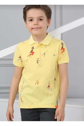 DEMOİSELLE ERKEK ÇOCUK POLO YAKA T-SHİRT -SARI 4-5 Yaş