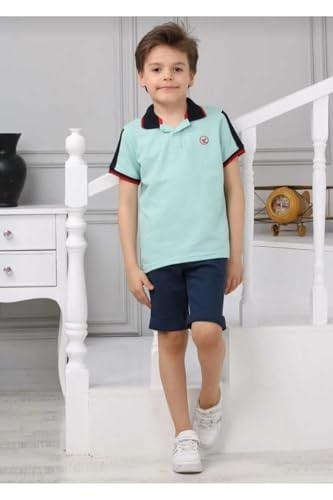 DEMOİSELLE ERKEK ÇOCUK POLO YAKA T-SHİRT yeşil 11 Yaş