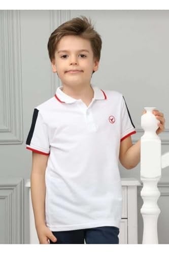 DEMOİSELLE ERKEK ÇOCUK POLO YAKA T-SHİRT beyaz 3 Yaş