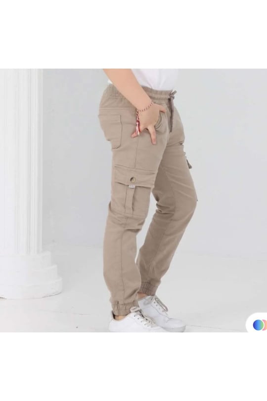 DEMOİSELLE KARGO CEPLİ ÇOCUK PANTOLON-1