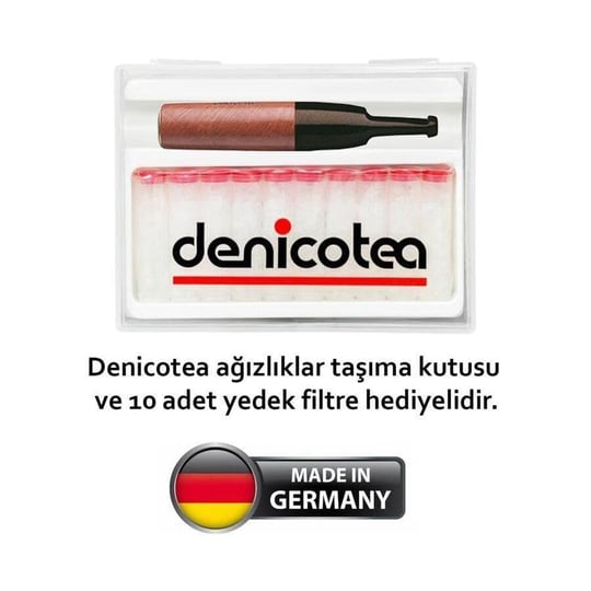 Denicotea 20243 Karbon Filtreli Ahşap Sig. Ağızlığı Kahve