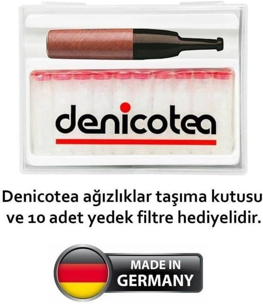 Denicotea 20243 Karbon Filtreli Ahşap Sig. Ağızlığı Kahve
