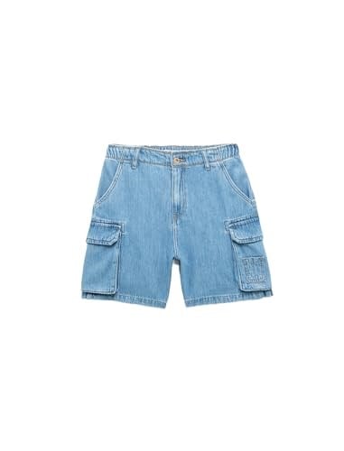 Denim Kargo Bermuda Şort Cepli Standart Bel