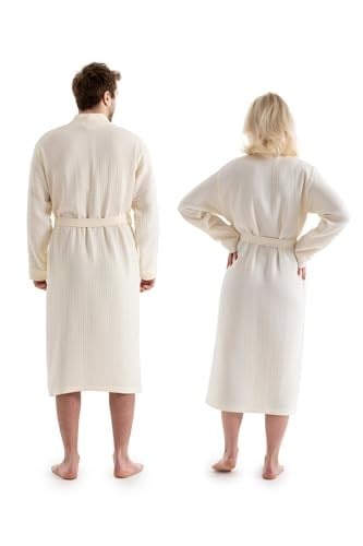 DENİZLİ CONCEPT Unisex Kimono 4 Kat Müslin Bornoz