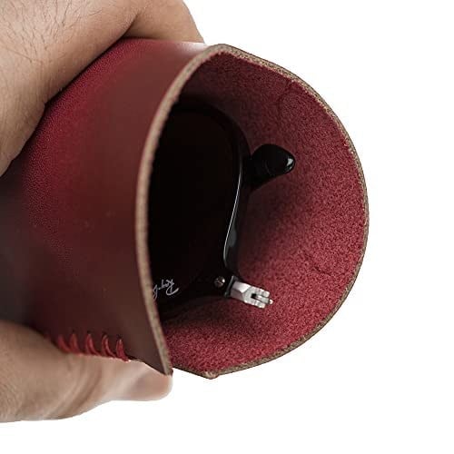 Deri Gözlük Kılıfı V4EF Bordo