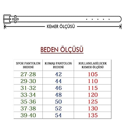 Deribond 3 Adet Erkek Kemer