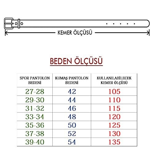 Deribond Kahverengi Erkek Kemer