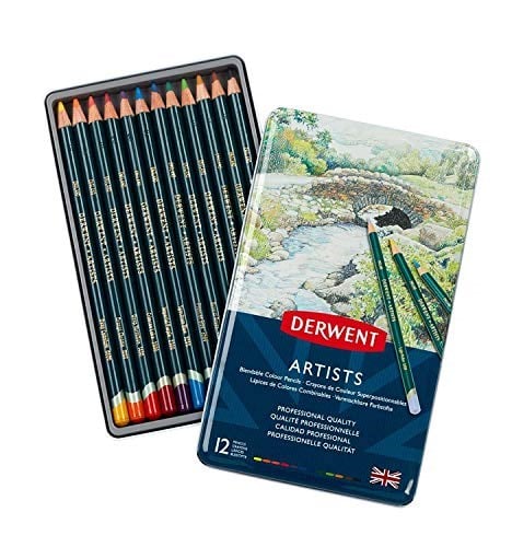 Derwent Artısts Serisi Kuru Kalem Seti 12Li Metal Kutu - Seçenekler: 48 (Holzbox), 72 Stück (1er Pack), 120 (ahşap kutu)...