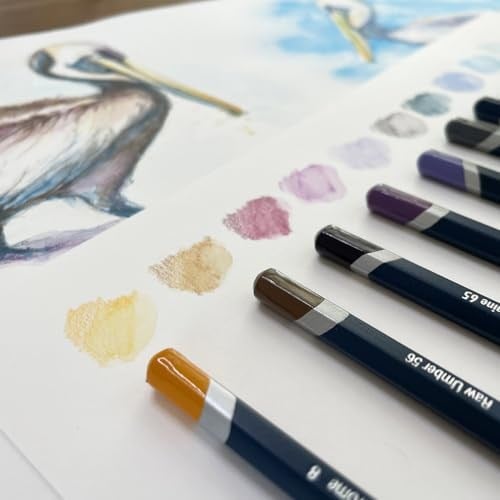 Derwent Watercolour Serisi Sulandırılabilir Kuru Kalem Seti - 24 Renk Metal Kutulu