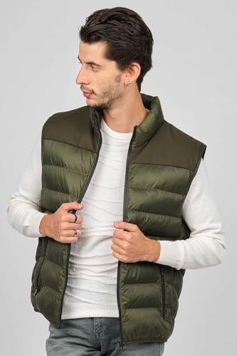 Desen Triko Erkek Kapitone Şişme Yelek 02421493 Lacivert