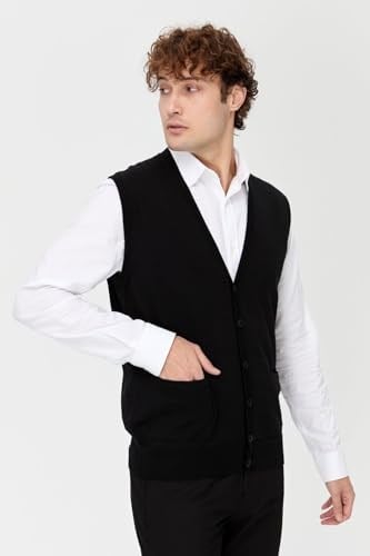 Desen Triko Erkek Vest 7879