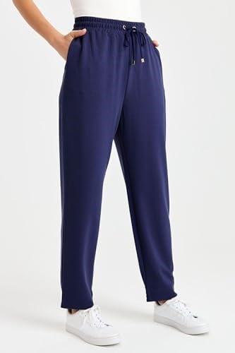 DESEN TRİKO Kadın Cepli Eşofman Pantolon Lacivert Beden;XL,Renk;Lacivert dsnNM9295